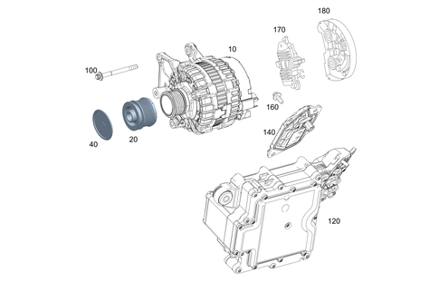 Alternator for 2025 Mercedes-Benz E 53 AMG&reg; #0