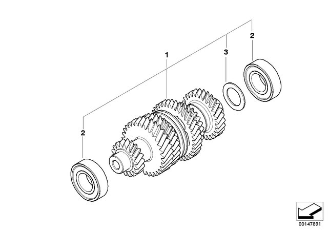 23217693780 - : Intermediate Shaft for BMW-Motorrad Image