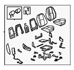 20979967 - Body: Seat Assembly for Chevrolet: Silverado 2500 HD, Silverado 3500 HD | GMC: Sierra 2500 HD, Sierra 3500 HD Image