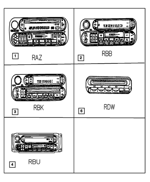 Radio, Antenna, and Speakers for 2004 Dodge Caravan #1