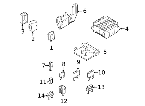 Fuse & Relay for 2008 Ford E-150 #1