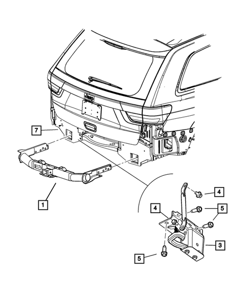 Trailer Tow and Tow Hooks for 2017 Jeep Grand Cherokee #1