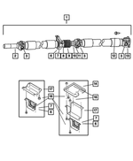 52105658AF - Propeller Shafts and U-Joints: Drive Shaft for Mopar Image