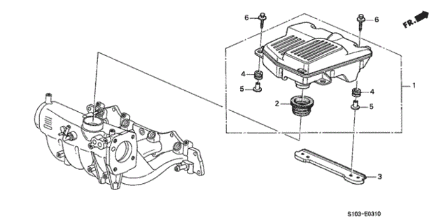 Intake Manifold Chamber for 2001 Honda CR-V #0