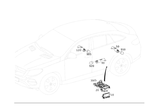 Keyless-Go for 2016 Mercedes-Benz GLE450 AMG #0