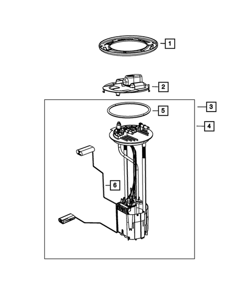 Fuel Pump and Sending Unit for 2018 Ram 3500 #1