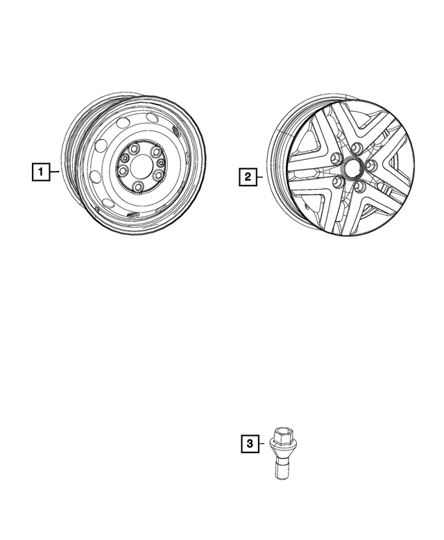 68415002AA - Wheels: Steel Wheel for Mopar Image