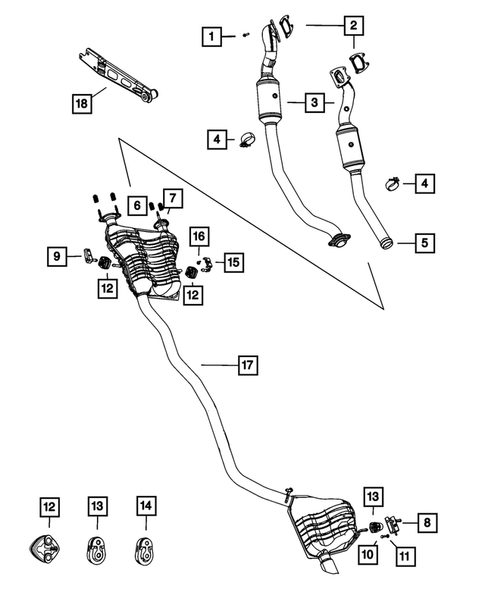 Exhaust System for 2013 Jeep Grand Cherokee #0