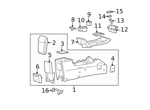 Overhead Console for 2006 Ford Escape #1
