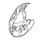 58390G7000 - Brakes: Splash Shield for Hyundai: Elantra GT, Ioniq Image