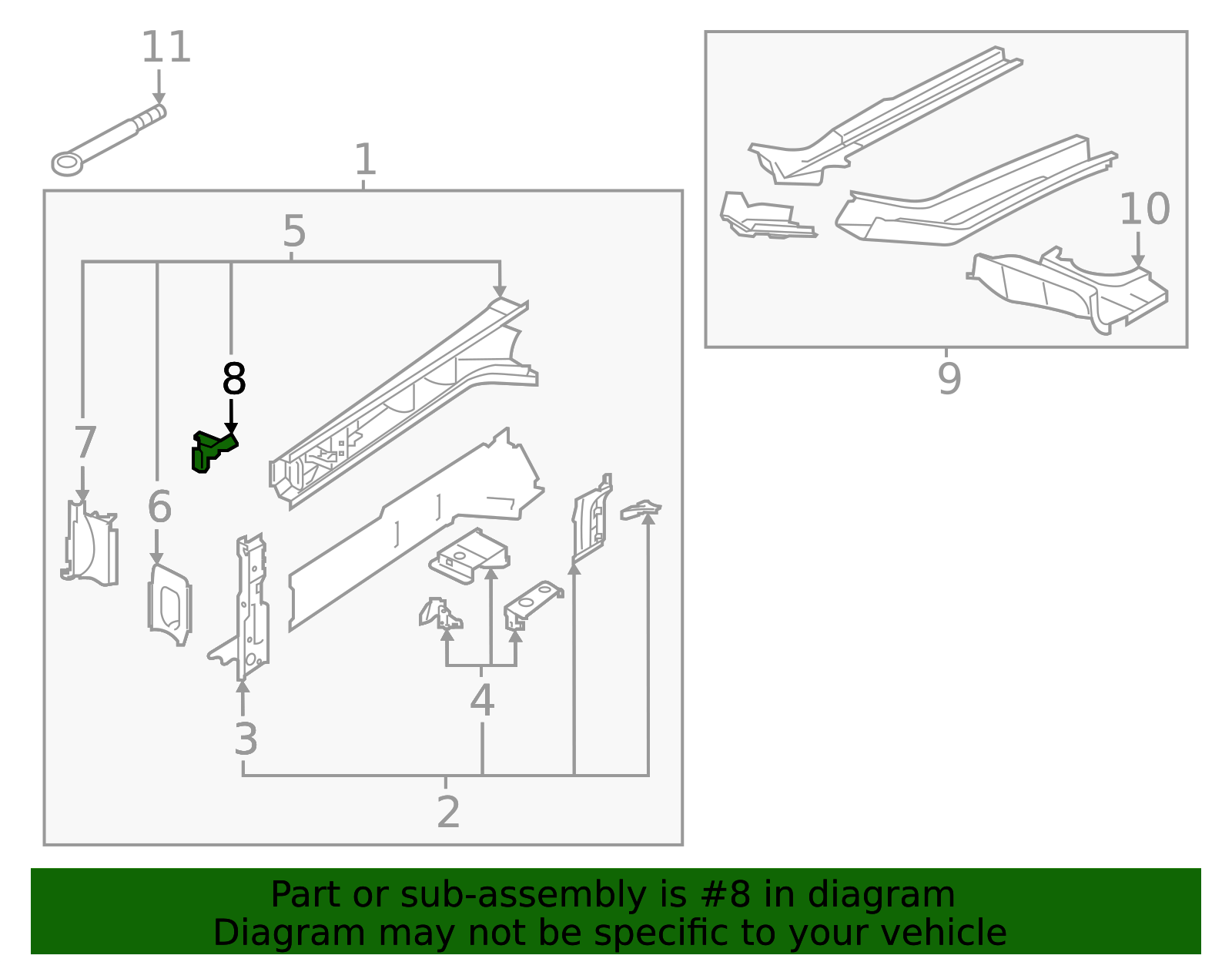 2025 Subaru Forester Inner Bracket 51629SL2709P | OEM Parts Online