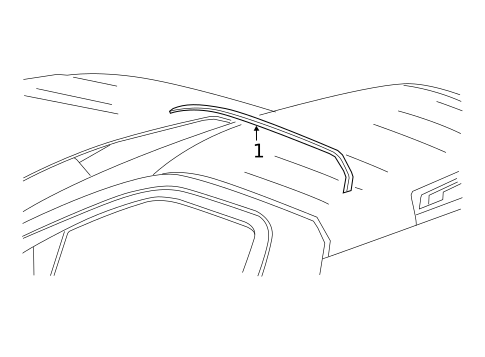 Exterior Trim - Cab for 2025 GMC Sierra 1500 #0