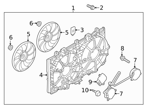Cooling Fan for 2022 INFINITI Q50 #1