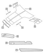 1LW68SW1AA - Exterior Ornamentation: Front Door Decal, Right for Mopar Image