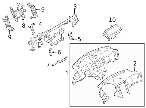 Instrument Panel for 2016 INFINITI QX50 #0