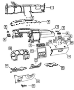 1NJ49XZAAA - : Instrument Panel Nameplate for Mopar Image