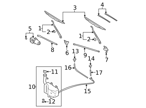 Wiper & Washer Components for 2003 Nissan Frontier #0