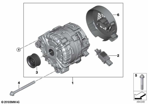 Alternator for 2018 BMW Z4 M40i #0