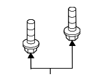 N10596302 - Body: Sun Visor Holder Screw for Porsche Image