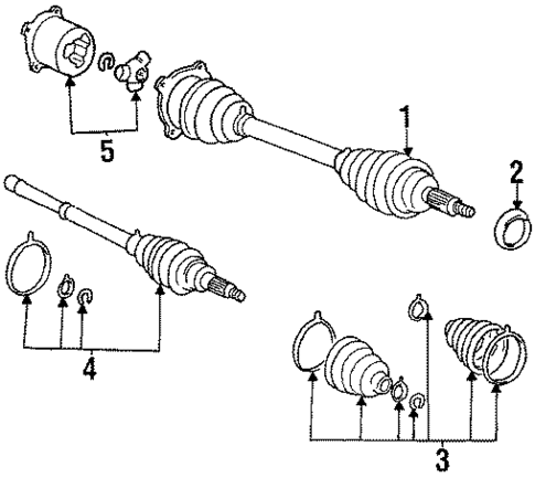Drive Axles for 1990 Toyota Celica #1