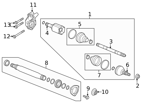 CV Components for 2011 Buick Regal #0