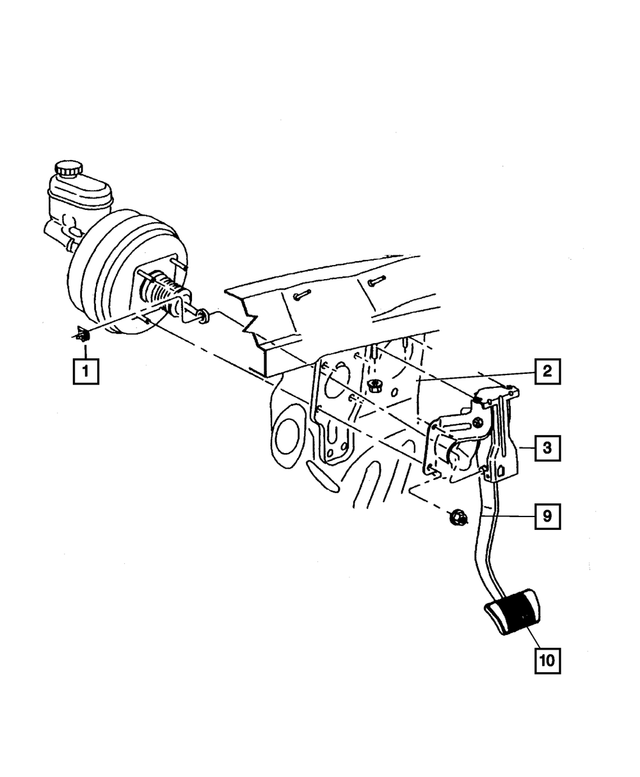 52128148AD - Service Brakes: Brake Pedal for Mopar Image