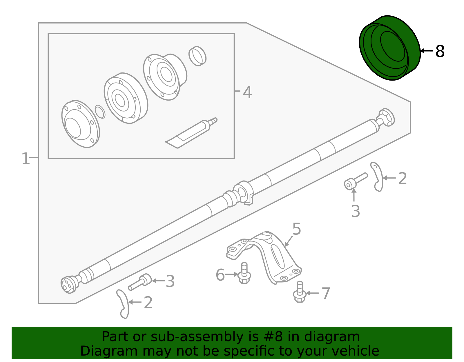 Genuine Drive Shaft Flange Yoke for 2016-2025 Volvo | Part 