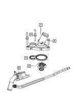 4892055AC - Cooling: Thermostat Seal for Chrysler: 300 | Dodge: Charger, Magnum Image