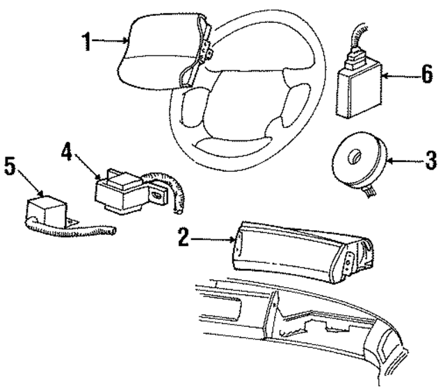F68Z16044A74BAA - : Passenger Air Bag for Ford Image
