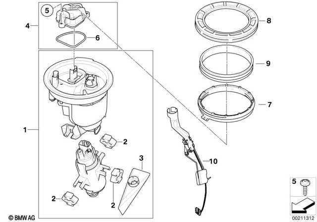 16147705376 - : Fuel Pump Assembly for BMW-Motorrad Image