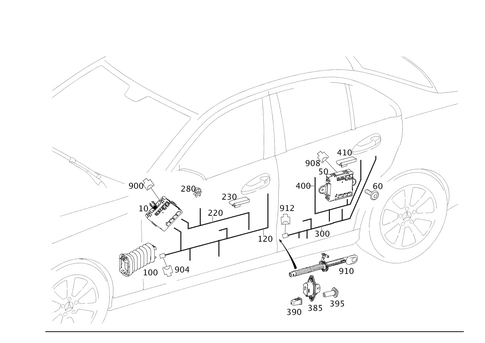 Door Wiring Harness and Door Control Unit for 2012 Mercedes-Benz C 250 #0