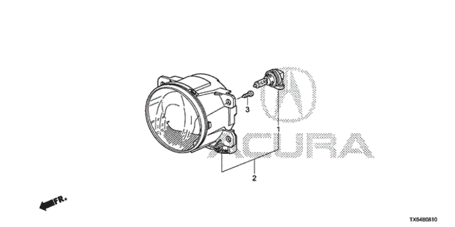 Foglight for 2016 Acura ILX #0