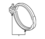 18307606136 - Exhaust: Pre-converter Clamp for BMW Image