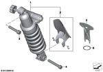 33548521245 - : Spring Strut, Rear for BMW-Motorrad Image