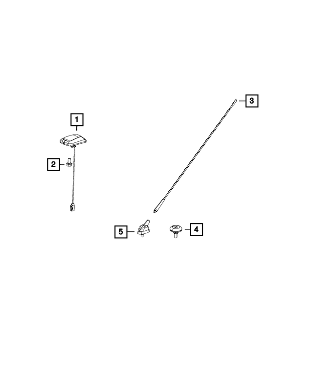 68209536AA - Electrical: Radio Plug for Ram: ProMaster 1500, ProMaster 2500, ProMaster 3500, ProMaster EV Image