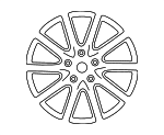 9Y3601025BAOZ1 - : Wheel, Alloy for Porsche: Cayenne Image