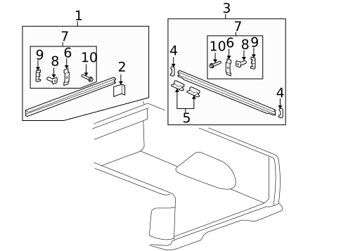 Box Rails for 2009 GMC Sierra 1500 #1