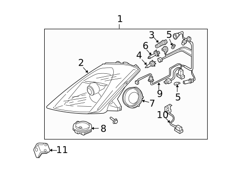Bulbs - Chassis for 2003 Nissan 350Z #1
