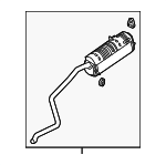 28710J0700 - Exhaust: Rear Muffler for Hyundai Image