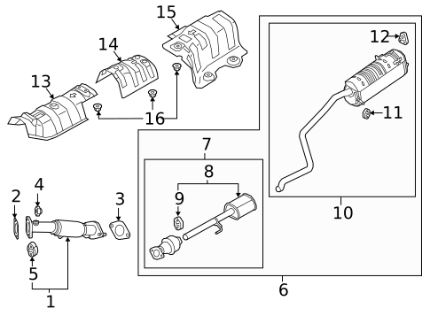 Brackets, Flanges & Hangers for 2022 Hyundai Accent #0