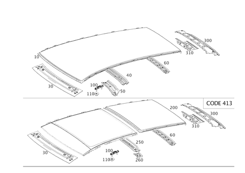 Roof for 2019 Mercedes-Benz CLA250 #0