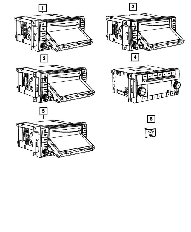 5091170AA - Electrical: Multi Media Radio for Mopar Image image