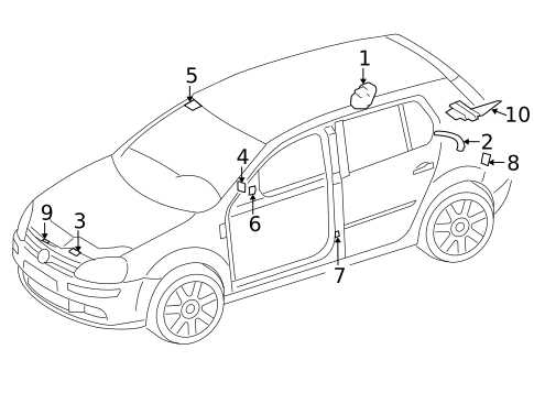 Labels for 2009 Volkswagen Rabbit #0