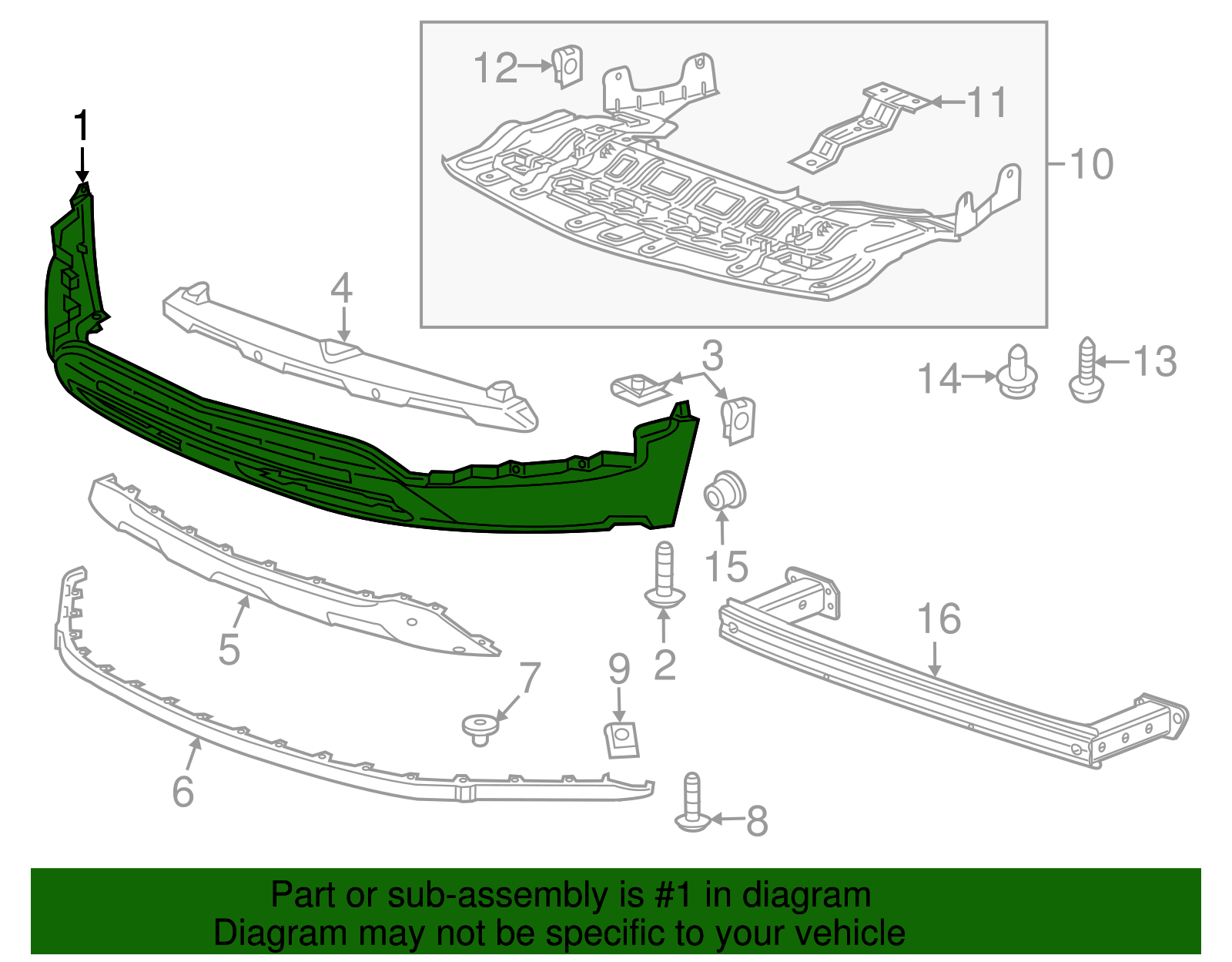 2017-2020 Chevrolet Trax Front Bumper Lower Fascia 42625294 | Shop ...