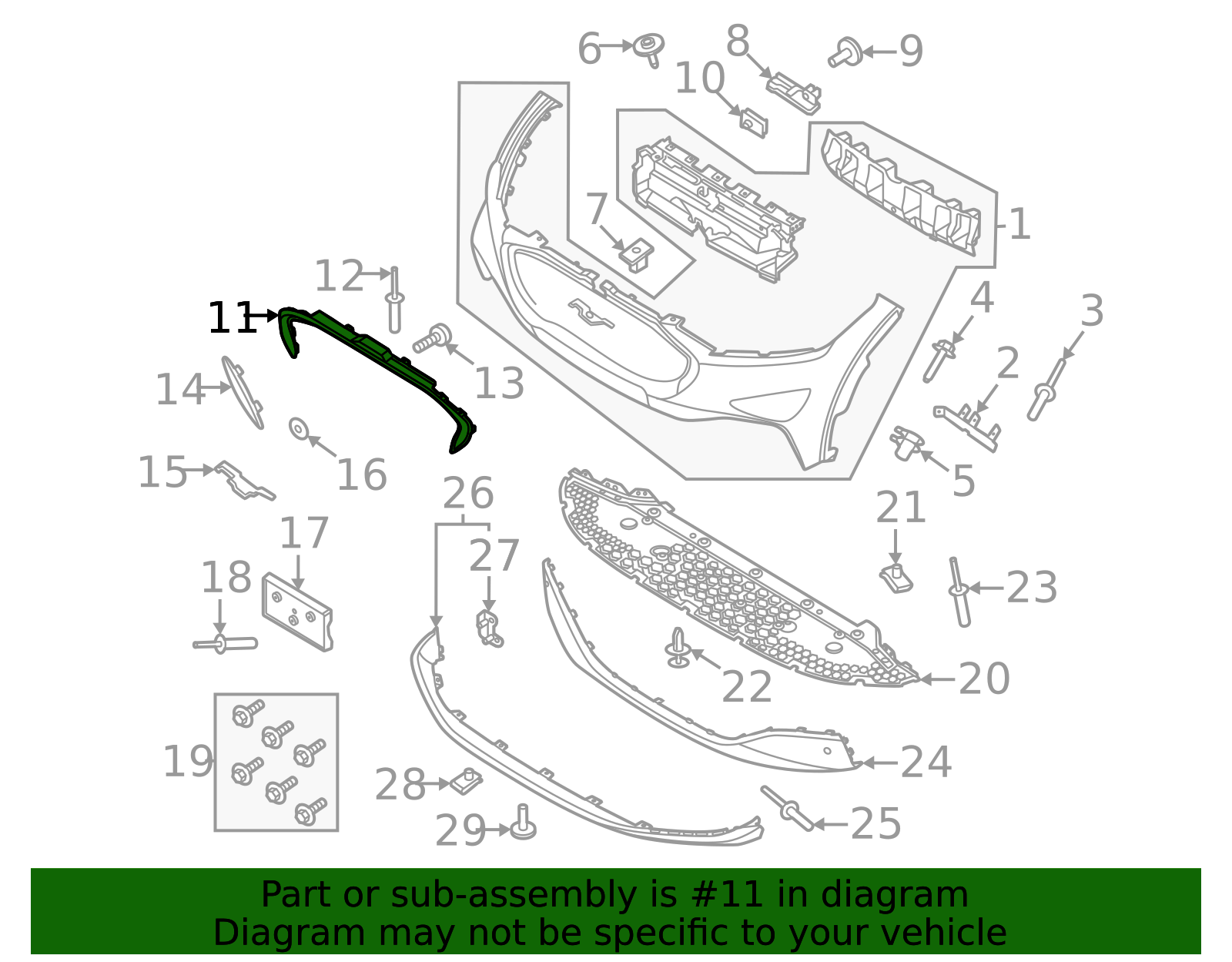 LJ8Z-8419-AA - Trim Molding 2021-2025 Ford Mustang Mach-E | Ford