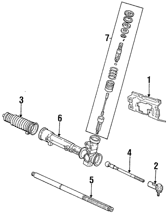 E1FZ3E552C - Steering: Gear Assembly Support for Ford Image