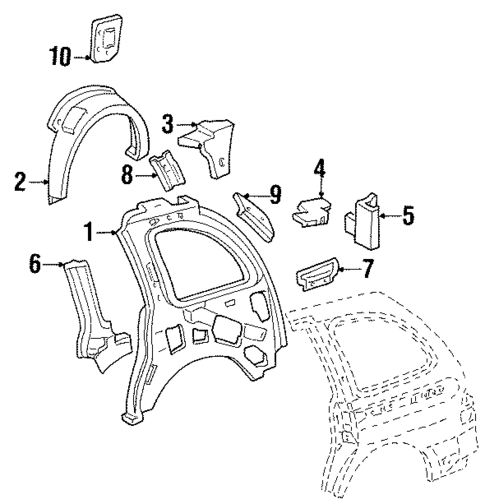 Inner Structure for 2001 Ford Windstar #1