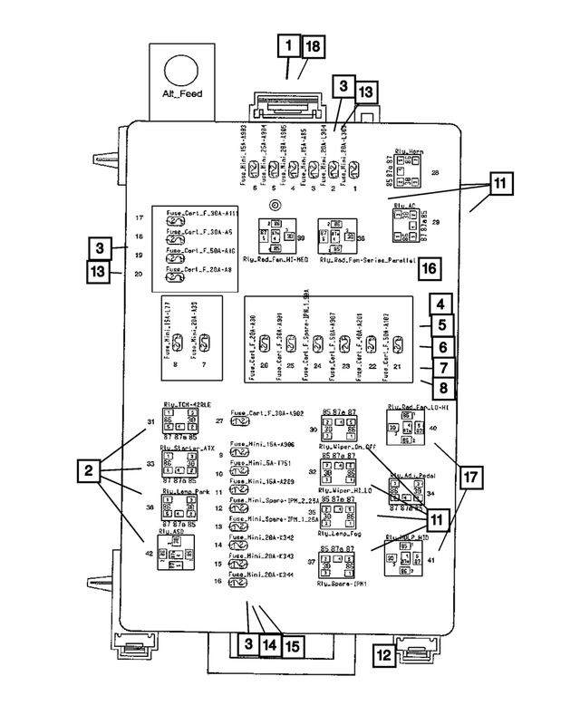 5174027AA - Electrical: Power Distribution Center for Mopar Image