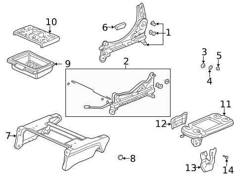 Tracks & Components for 1999 Honda Odyssey #1