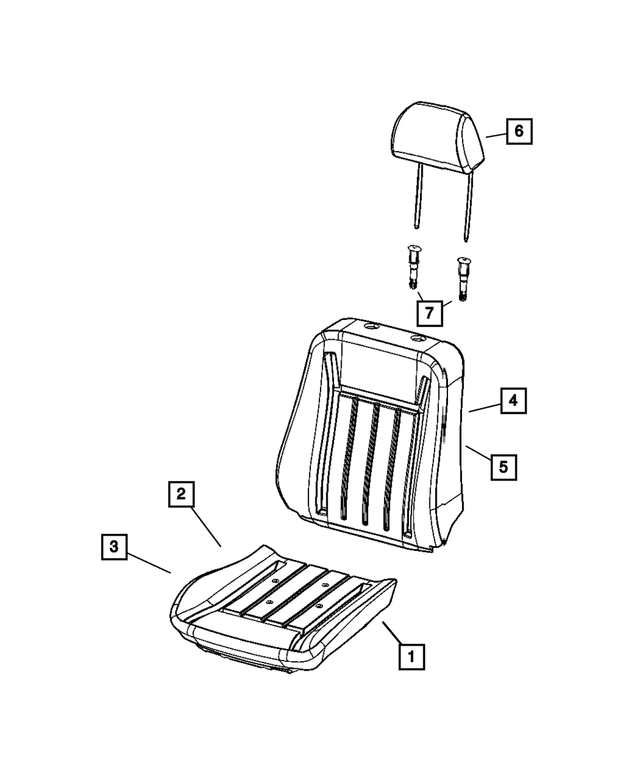 4610213AA - Interior Trim: Seat Cushion Pan for Mopar Image